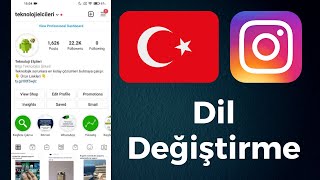 Instagram Türkçe Yapma Dil Değiştirme İngilizceden Türkçeye Çevirme [upl. by Kreda]