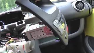 How to remove stereo head unit cd  Aygo Citroen C1 Peugeot 107 [upl. by Elram379]