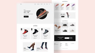 Responsive Ecommerce Website Using HTML CSS JavaScript  Mobile First [upl. by Anirahtak]