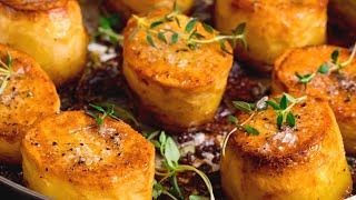 My Favourite Way To Cook Potatoes  Easy Fondant Potatoes Recipe [upl. by Kcarb989]