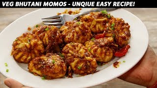 Bhutani Momos Recipe  Veg Coated Gravy Chilli Momo  CookingShooking [upl. by Atinek]