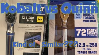 Quinn vs Kobalt Digital Torque Wrenches Harbor Freight vs Lowes [upl. by Esidnac]