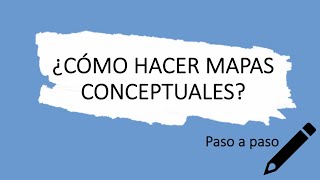 Cómo hacer un mapa conceptual [upl. by Wylde345]