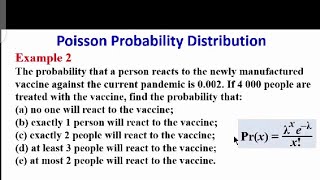 Poisson Probability Distribution [upl. by Annot]