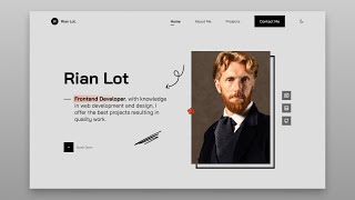 Responsive Personal Portfolio Website Using HTML CSS amp JavaScript [upl. by Sally]