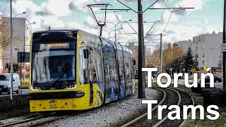 🇵🇱 Trams in Toruń  Tramwaje w Toruniu 2021 4K [upl. by Viviene]