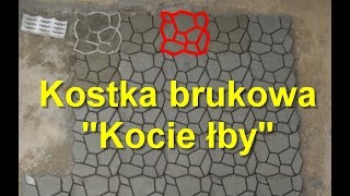 Kostka brukowa quotKocie łbyquot tworzenie fugowanie  Paving subtitles Terrase Pflastern [upl. by Akina406]