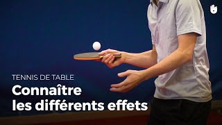 Découvrir et utiliser les différents effets  Tennis de Table [upl. by Nell]