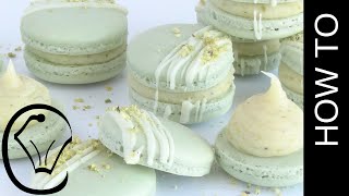 Pistachio French Macarons with Ganache by Cupcake Savvys Kitchen [upl. by Colbert221]