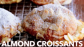 How To Make Tasty Almond Croissants French Bakery Style [upl. by Dugaid]