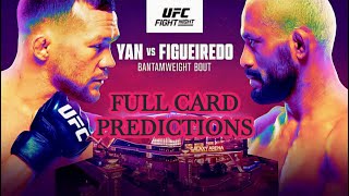 UFC FIGHT NIGHT YAN vs FIGUEIREDO Full Card  Predictions amp Betting [upl. by Ravahs]