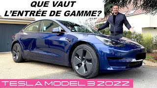 Essai Tesla Model 3 « Propulsion » 2022 – Que vaut l’entrée de gamme Tesla [upl. by Germann952]