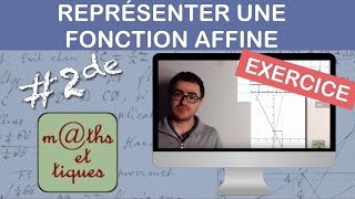 EXERCICE  Représenter une fonction affine  Seconde [upl. by Barbuto]