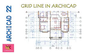 ARCHICAD GRID LINE IN ARCHICAD gridline archicad [upl. by Cecelia]