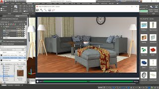 3D Living Room House Planning Simple  AutoCAD [upl. by Ahsiyk]