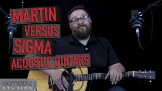 Martin HD28V Versus Sigma DM1 Acoustic Guitars Is there a difference between the two guitars [upl. by Barger290]