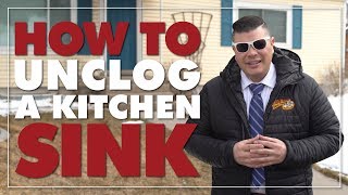 How to Unclog a Kitchen Sink with a Plunger [upl. by Chapin155]