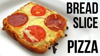 How to make Bread Slice Pizza at home  Inspire To Cook [upl. by Diarmit]