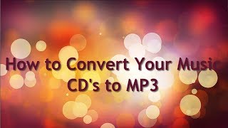 How to Convert Music CD to MP3 Free [upl. by Griffin]