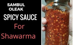 Sambal Oelek spicy sauce for shawarma [upl. by Schifra]