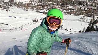 Moguls and Steeps Advanced Ski Lesson with Deb Armstrong [upl. by Ahsemac644]