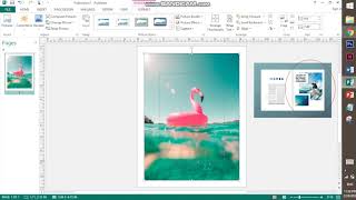 Creating Layout Using MS Publisher [upl. by Selby]