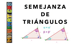 Semejanza Criterios de semejanza de triángulos [upl. by Mariya]