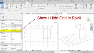 Show or Hide Grid in Revit [upl. by Walcott]