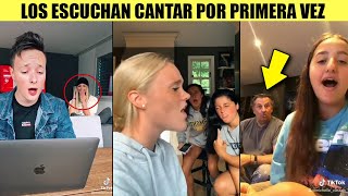 Los escuchan cantar por PRIMERA VEZ y esta fue su reacción 😱 [upl. by Ewart]