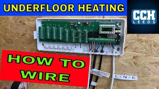 Plumbing  How To Wire Underfloor Heating  Wet Underfloor Heating [upl. by Lledrev]