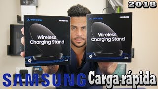 Cargador inalámbrico con carga rápida Samsung 2018 [upl. by Divad]