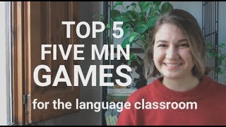 TOP 5 FIVE MINUTE GAMES for English class [upl. by Fugere]