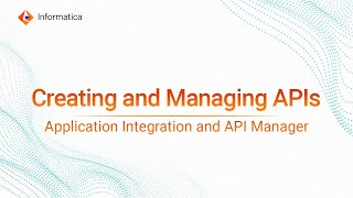 Creating and Managing APIs in Application Integration and API Manager [upl. by Alekahs]