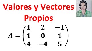 VALORES y VECTORES propios de una matriz 3x3 ejercicios resueltos  EIGENVALOR y EIGENVECTOR [upl. by Alanson]