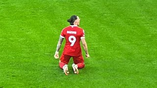 DARWIN NUNEZ WILD CELEBRATIONS  Liverpool 31 Burnley [upl. by Onaireves871]