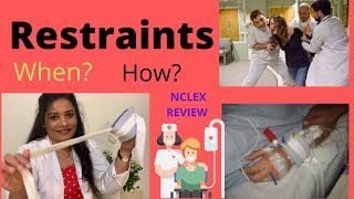 Restraints used in hospitalsNCLEX review [upl. by Abell869]