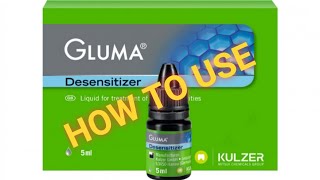 HOW TO USE GLUMA DESENSITIZER [upl. by Melina410]