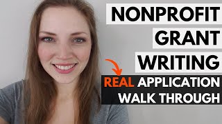 Grant Writing for Nonprofits REAL Application WalkThrough Dreyfus Foundation [upl. by Kenti564]