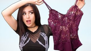 BOYFRIEND BUYS OUTFITS FOR GIRLFRIEND TRY ON HAUL [upl. by Ecirtnahc991]