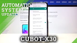 CUBOT X30 Settings – Enable Automatic System Updates [upl. by Betti]