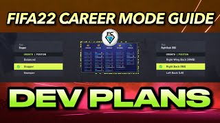 FIFA 22 CAREER MODE TIPS DEVELOPMENT PLANS [upl. by Anayad118]