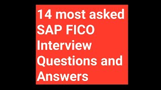 14 most asked SAP Fico Interview Questions and Answers [upl. by Asset36]