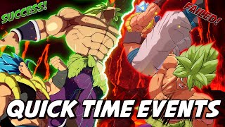 DBFZ Dramatic Finishes but theyre ridiculous Quick Time Events [upl. by Ephrayim]