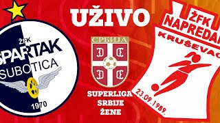 SUPERLIGA SRBIJE ZA ŽENE Spartak  Napredak junior 2018 [upl. by Killian495]