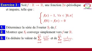 Séries de Fourier Exercice corrigé [upl. by Tine87]