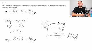 Dr M wyjaśnia  Roztwory  zadania część 1 chemia [upl. by Lorna]