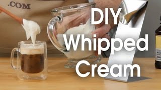 DIY whipped cream in 60 seconds [upl. by Mackoff]