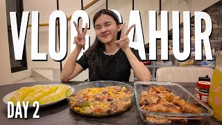 SAHUR DAY 2 WIM LIMSTEM WIM DOMT JUDGM  VLOG SAHUR RAMADHAN DAY 2 [upl. by Adnilec]