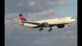 Delta A330900 NEO landing DTW [upl. by Nawed]