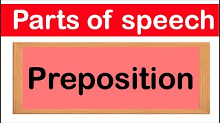 PREPOSITIONS  Definition Types amp Examples  Parts of speech [upl. by Ulrich654]